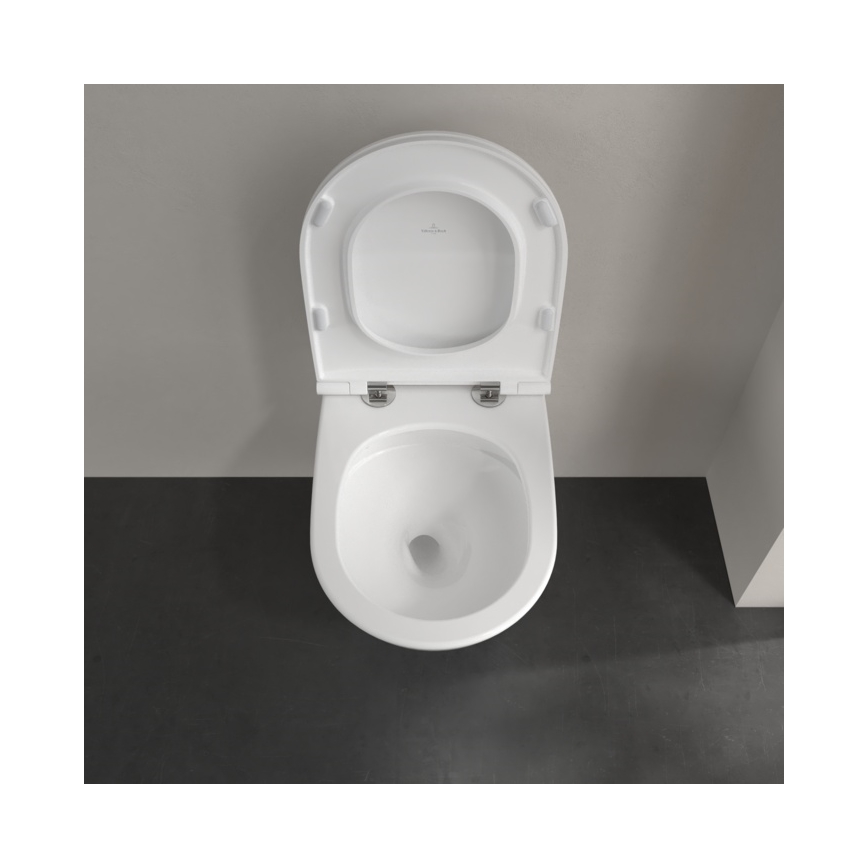 Villeroy & Boch 4670T901 - Wandhängendes WC SUBWAY 3.0 mit SoftClose-Sitz, Keramik/Weiß