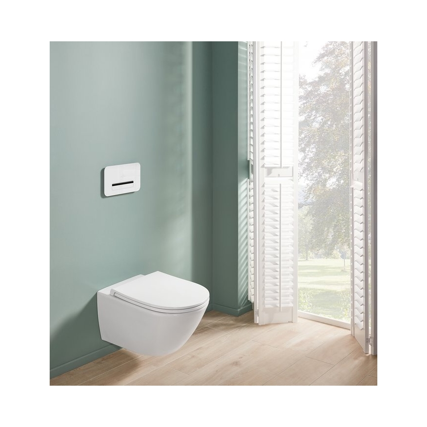 Villeroy & Boch 4670T901 - Wandhängendes WC SUBWAY 3.0 mit SoftClose-Sitz, Keramik/Weiß