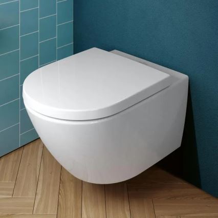 Villeroy & Boch 4670TS01 - Wandhängendes WC mit SoftClose-Sitz SUBWAY 3.0 Keramik/weiß