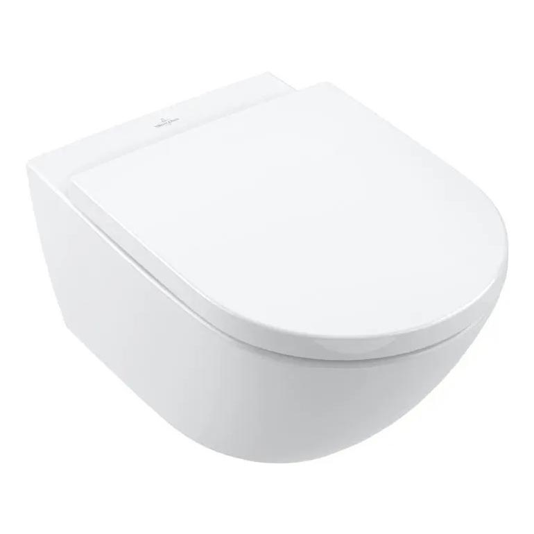 Villeroy & Boch 4670TS01 - Wandhängendes WC mit SoftClose-Sitz SUBWAY 3.0 Keramik/weiß