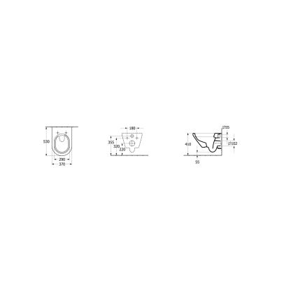 Villeroy & Boch 4694C001 - Wand-WC ARCHITECTURA Keramik/weiß