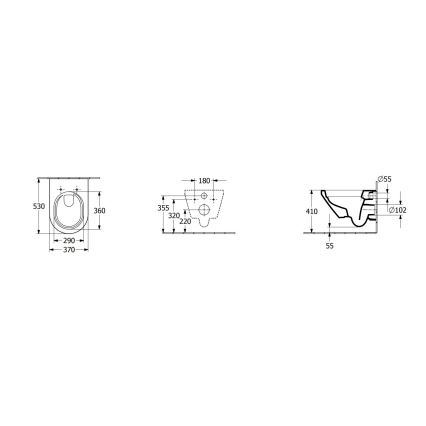 Villeroy & Boch 4694CL01 - Wand-WC ARCHITECTURA mit SoftClose-Sitz, Keramik/weiß