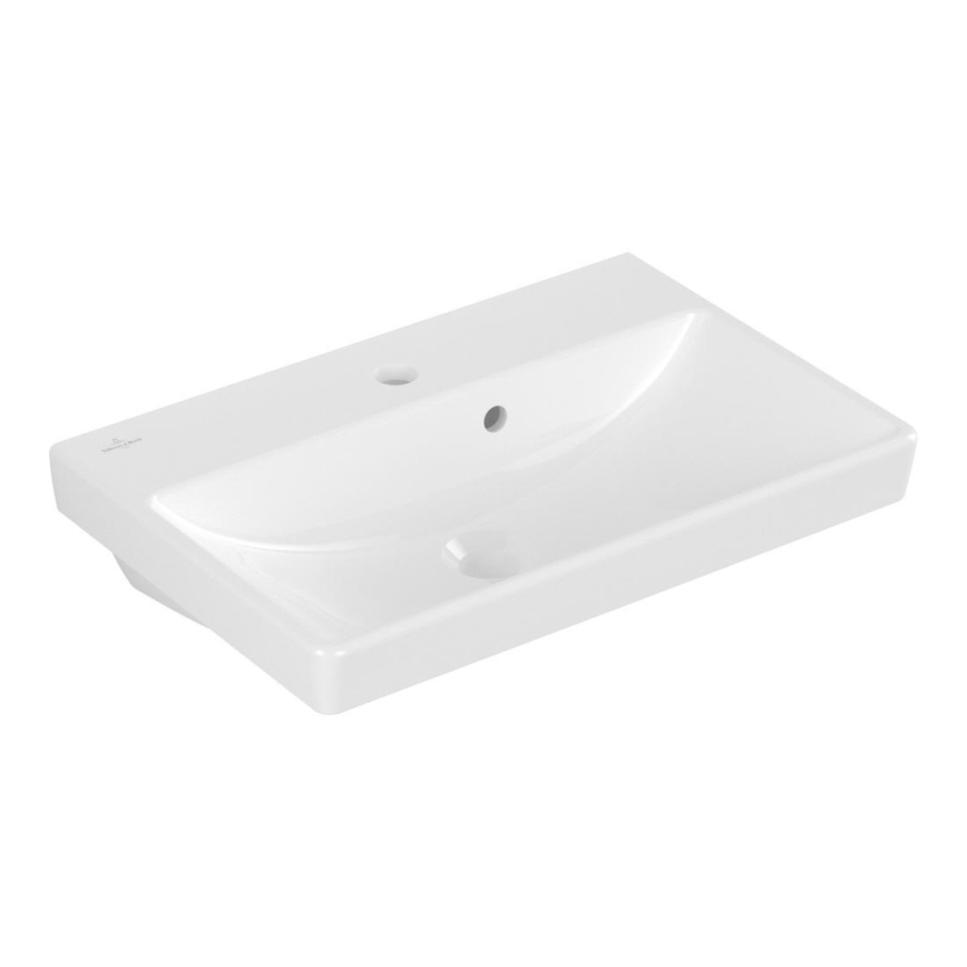 Villeroy & Boch 4A005501 - Wandhängendes Waschbecken AVENTO 55 x 37 cm Keramik/weiß