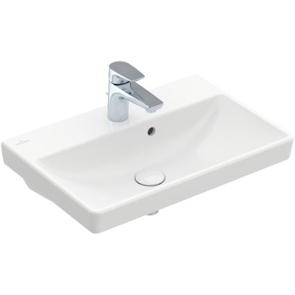 Villeroy & Boch 4A005501 - Wandhängendes Waschbecken AVENTO 55 x 37 cm Keramik/weiß