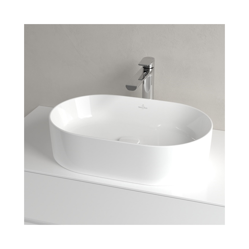 Villeroy & Boch 4A195601 - Aufsatzwaschbecken COLLARO 56 x 36 cm Keramik/weiß