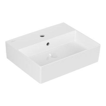 Villeroy & Boch 4A225G01 - Wand-/Aufsatzwaschbecken MEMENTO 50x42cm Keramik/weiß