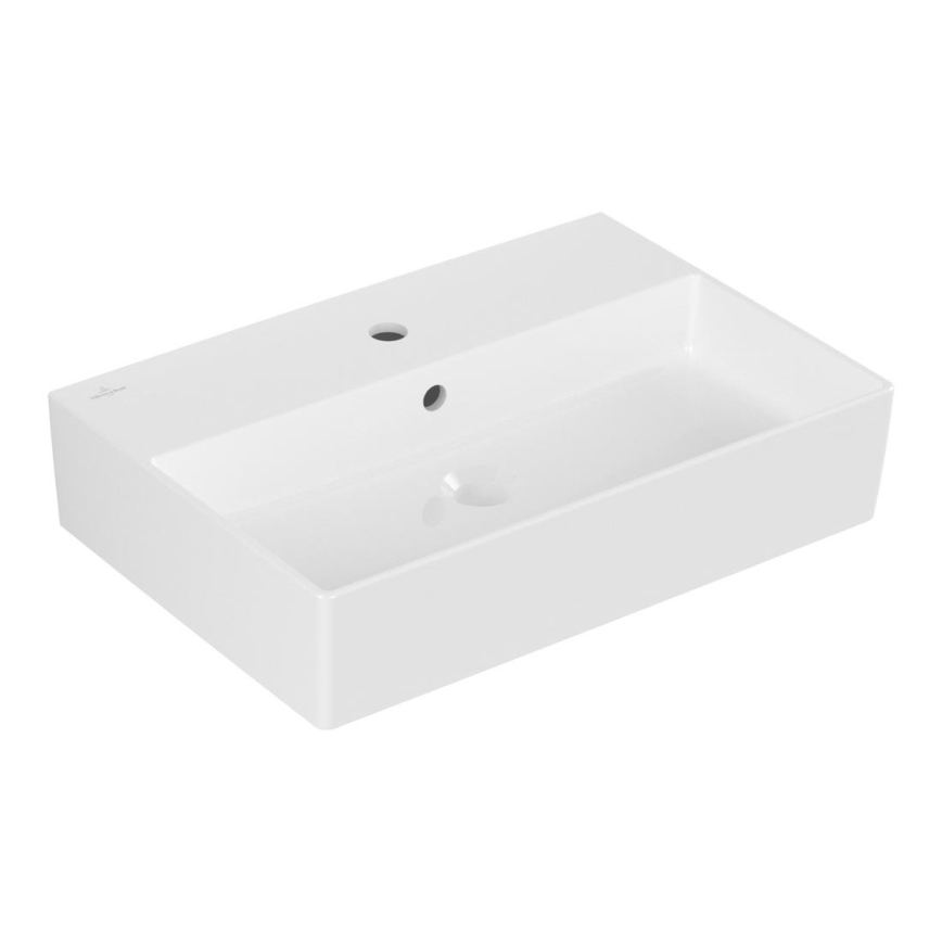 Villeroy & Boch 4A226G01 - Wand-/Aufsatzwaschbecken MEMENTO 60 x 42 cm Keramik/weiß
