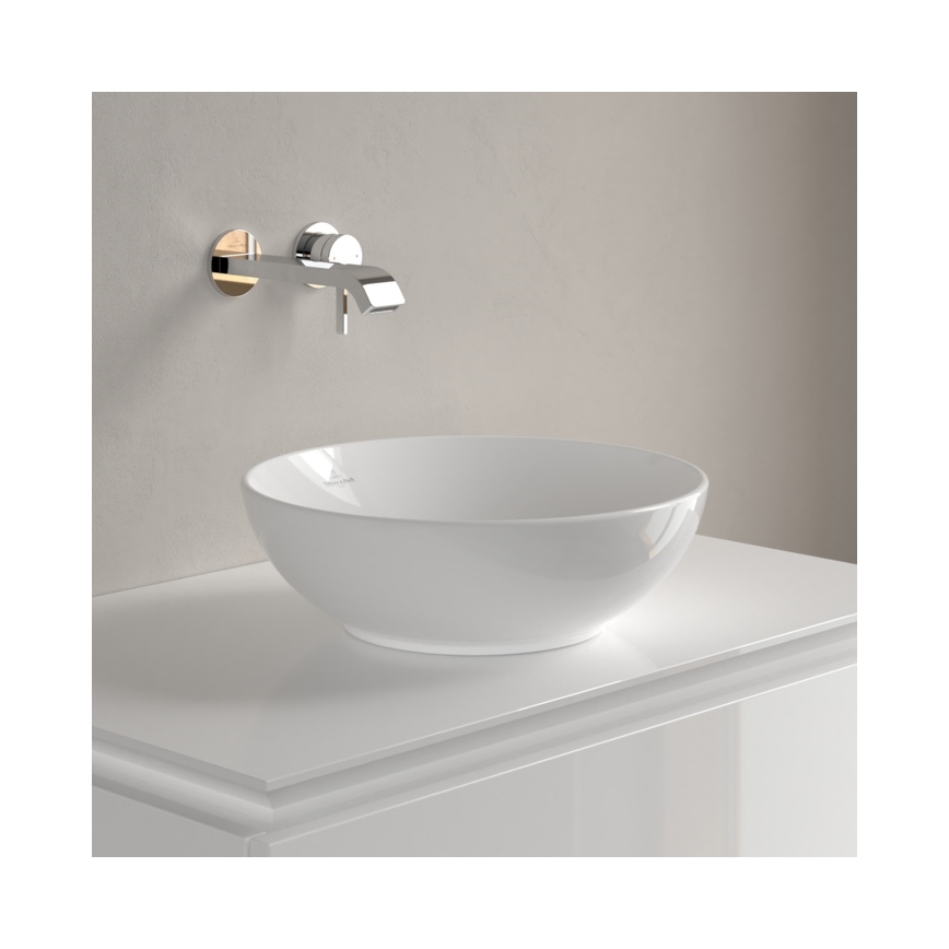 Villeroy & Boch 4A450001 - Aufsatzwaschbecken LOOP&FRIENDS Ø 38 cm Keramik/weiß