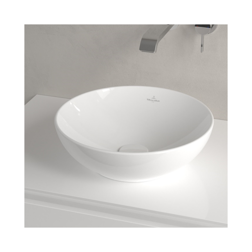 Villeroy & Boch 4A450001 - Aufsatzwaschbecken LOOP&FRIENDS Ø 38 cm Keramik/weiß