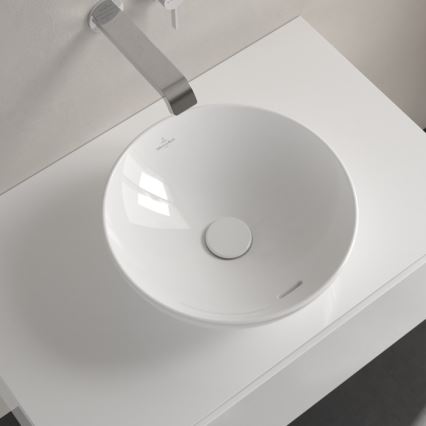 Villeroy & Boch 4A450001 - Aufsatzwaschbecken LOOP&FRIENDS Ø 38 cm Keramik/weiß
