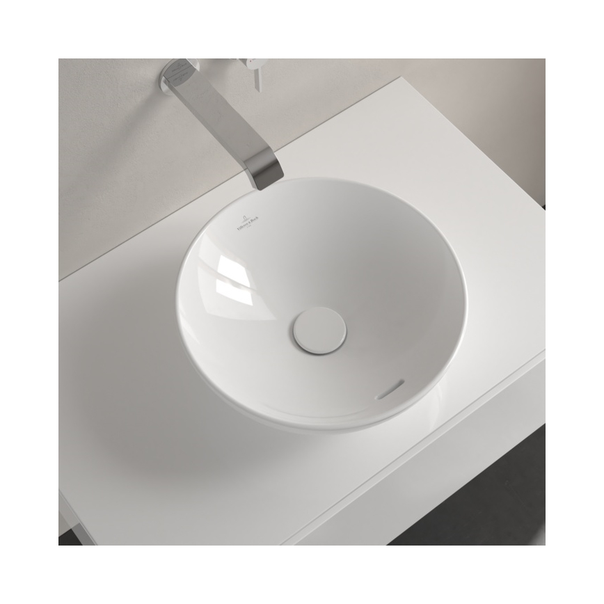 Villeroy & Boch 4A450001 - Aufsatzwaschbecken LOOP&FRIENDS Ø 38 cm Keramik/weiß