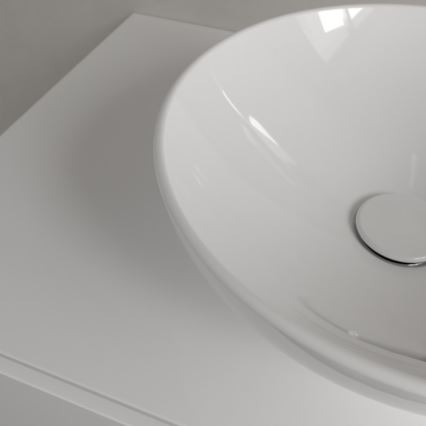 Villeroy & Boch 4A450001 - Aufsatzwaschbecken LOOP&FRIENDS Ø 38 cm Keramik/weiß