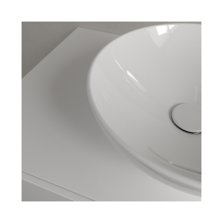 Villeroy & Boch 4A450001 - Aufsatzwaschbecken LOOP&FRIENDS Ø 38 cm Keramik/weiß