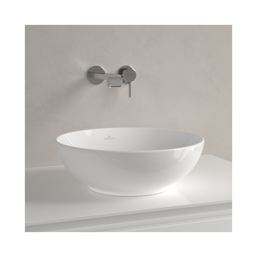 Villeroy & Boch 4A450001 - Aufsatzwaschbecken LOOP&FRIENDS Ø 38 cm Keramik/weiß