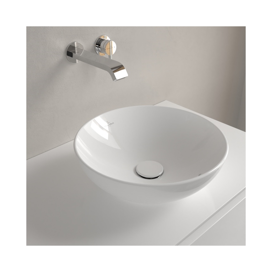 Villeroy & Boch 4A450001 - Aufsatzwaschbecken LOOP&FRIENDS Ø 38 cm Keramik/weiß