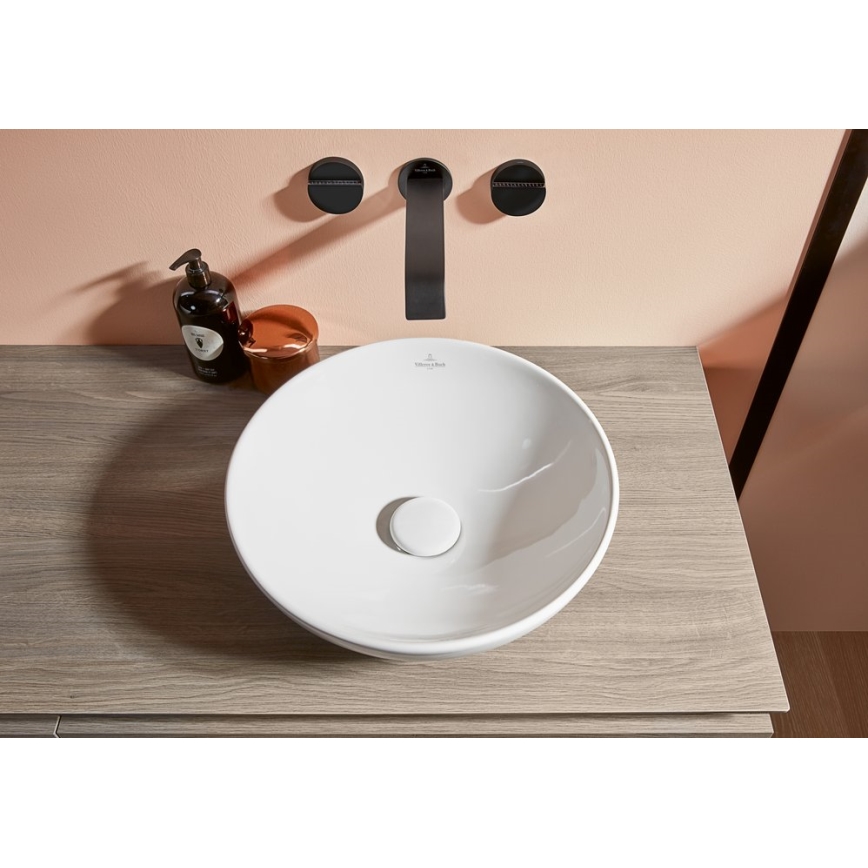 Villeroy & Boch 4A450001 - Aufsatzwaschbecken LOOP&FRIENDS Ø 38 cm Keramik/weiß