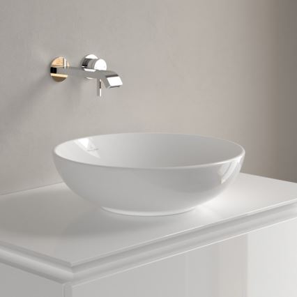 Villeroy & Boch 4A460001 - Aufsatzwaschbecken LOOP&FRIENDS, Ø 42 cm, Keramik/weiß
