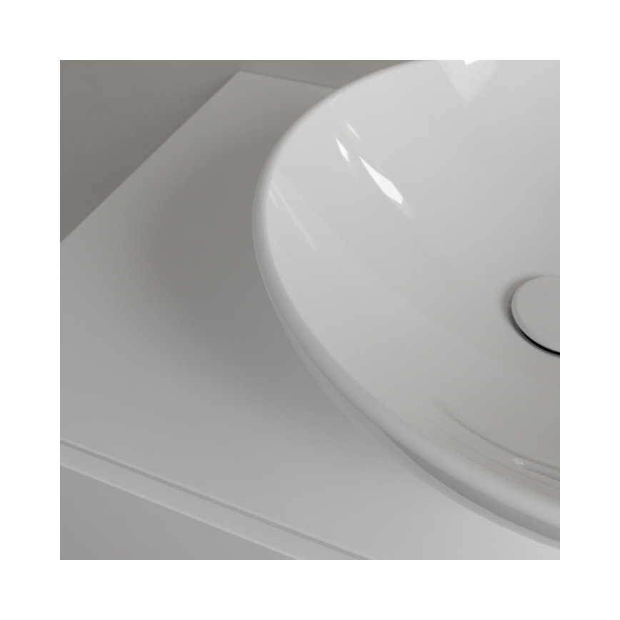 Villeroy & Boch 4A460001 - Aufsatzwaschbecken LOOP&FRIENDS, Ø 42 cm, Keramik/weiß