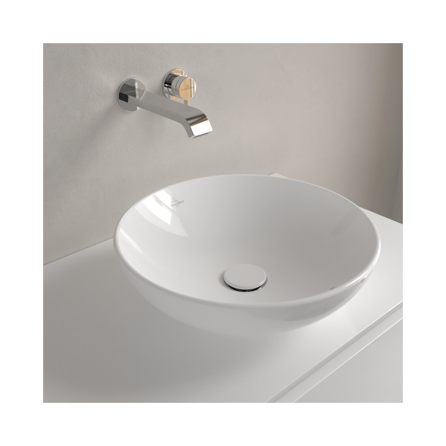 Villeroy & Boch 4A460001 - Aufsatzwaschbecken LOOP&FRIENDS, Ø 42 cm, Keramik/weiß
