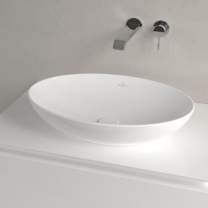 Villeroy & Boch 4A470001 - Aufsatzwaschbecken LOOP&FRIENDS 56x38 cm Keramik/weiß