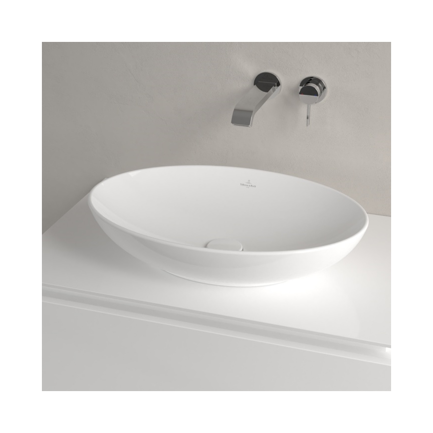 Villeroy & Boch 4A470001 - Aufsatzwaschbecken LOOP&FRIENDS 56x38 cm Keramik/weiß