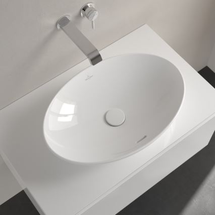 Villeroy & Boch 4A470001 - Aufsatzwaschbecken LOOP&FRIENDS 56x38 cm Keramik/weiß