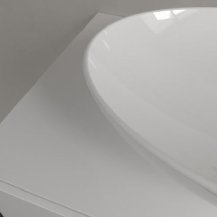 Villeroy & Boch 4A470001 - Aufsatzwaschbecken LOOP&FRIENDS 56x38 cm Keramik/weiß