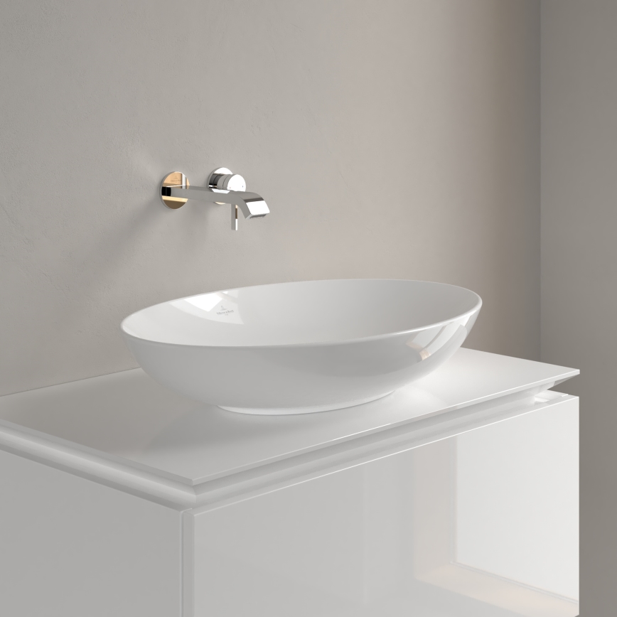 Villeroy & Boch 4A480001 - Aufsatzwaschbecken LOOP&FRIENDS 62x42 cm Keramik/weiß
