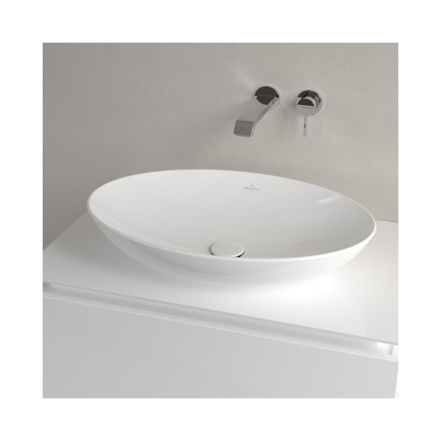 Villeroy & Boch 4A480001 - Aufsatzwaschbecken LOOP&FRIENDS 62x42 cm Keramik/weiß