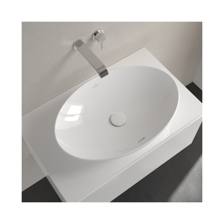 Villeroy & Boch 4A480001 - Aufsatzwaschbecken LOOP&FRIENDS 62x42 cm Keramik/weiß