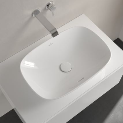 Villeroy & Boch 4A490001 - Aufsatzwaschbecken LOOP&FRIENDS 56 x 38 cm, Keramik, weiß