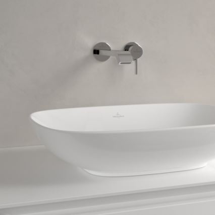 Villeroy & Boch 4A490001 - Aufsatzwaschbecken LOOP&FRIENDS 56 x 38 cm, Keramik, weiß