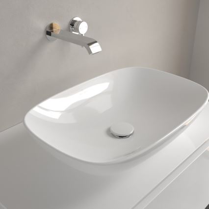 Villeroy & Boch 4A490101 - Aufsatzwaschbecken LOOP&FRIENDS 56x38 cm Keramik/weiß