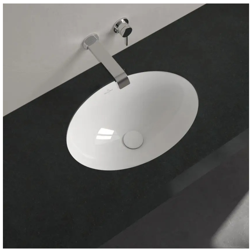 Villeroy & Boch 4A530001 - Einbau-Waschbecken LOOP&FRIENDS 43x29 cm Keramik/weiß