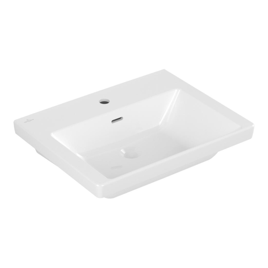 Villeroy & Boch 4A706001 - Wandhängendes Waschbecken SUBWAY 3.0 60 x 47 cm Keramik/weiß