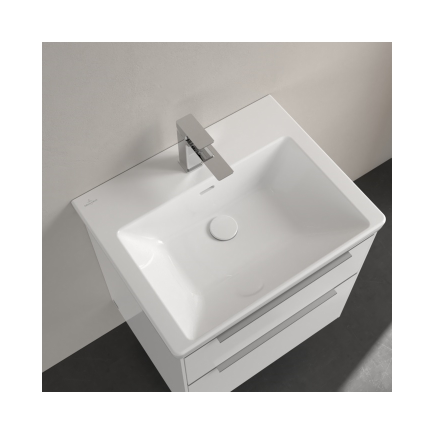 Villeroy & Boch 4A706001 - Wandhängendes Waschbecken SUBWAY 3.0 60 x 47 cm Keramik/weiß