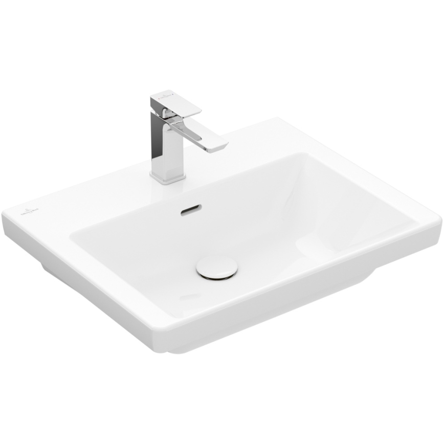 Villeroy & Boch 4A706001 - Wandhängendes Waschbecken SUBWAY 3.0 60 x 47 cm Keramik/weiß