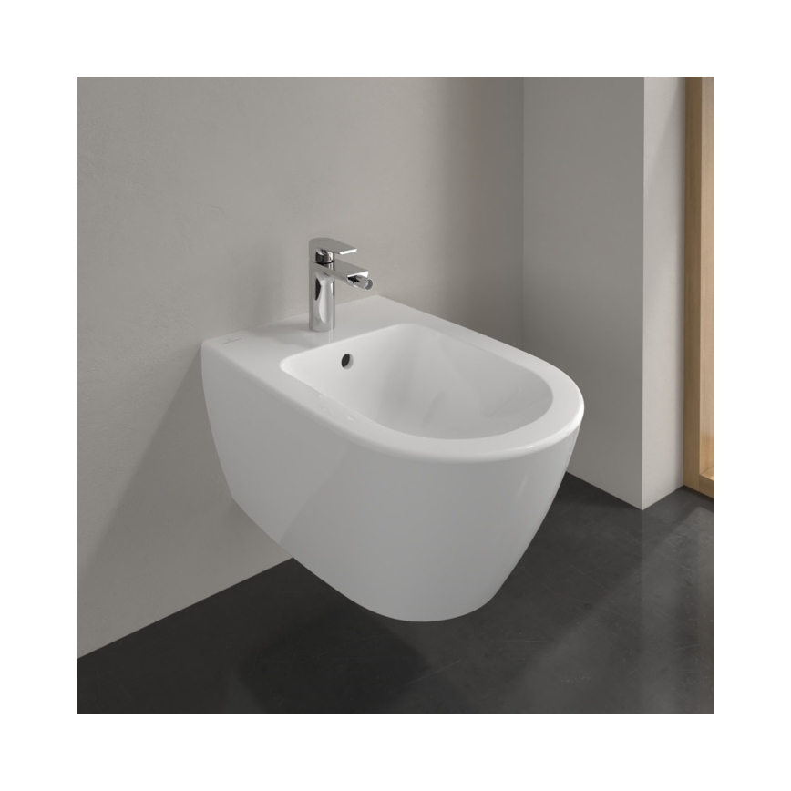 Villeroy & Boch 54000001 - Wand-Bidet SUBWAY 2.0 37x56 cm Keramik/weiß