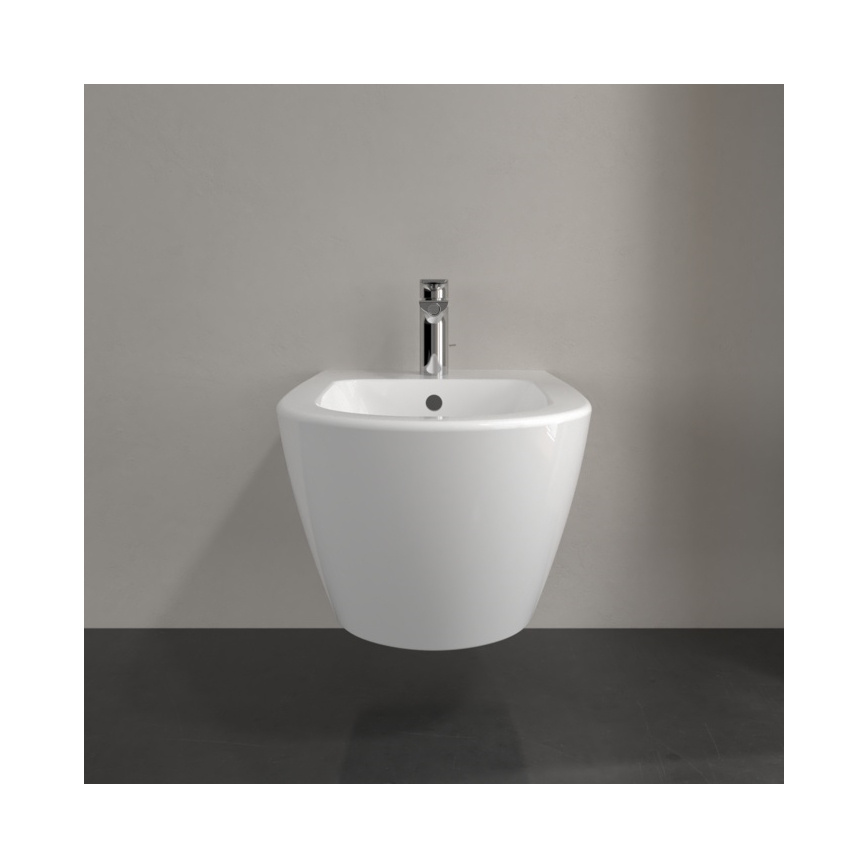 Villeroy & Boch 54000001 - Wand-Bidet SUBWAY 2.0 37x56 cm Keramik/weiß