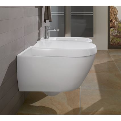 Villeroy & Boch 54000001 - Wand-Bidet SUBWAY 2.0 37x56 cm Keramik/weiß