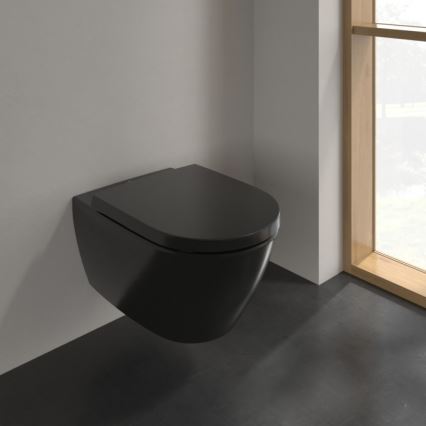 Villeroy & Boch 5614R0R7 - Wand-WC SUBWAY Keramik/schwarz