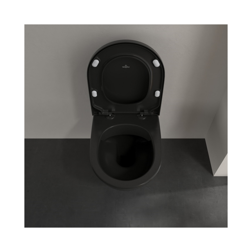 Villeroy & Boch 5614R0R7 - Wand-WC SUBWAY Keramik/schwarz