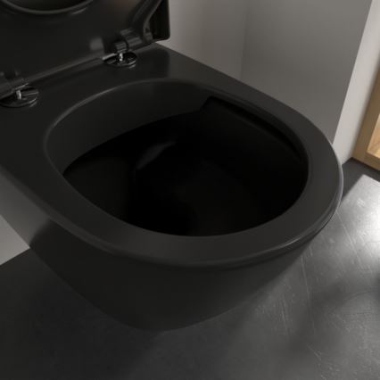 Villeroy & Boch 5614R0R7 - Wand-WC SUBWAY Keramik/schwarz
