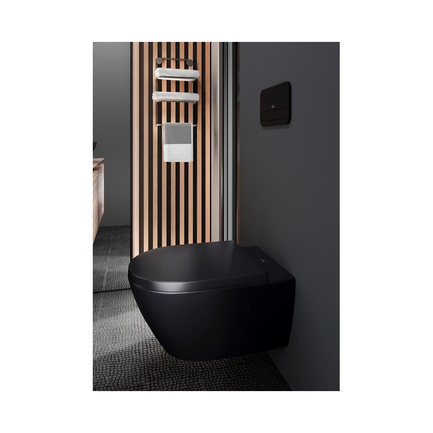 Villeroy & Boch 5614R0R7 - Wand-WC SUBWAY Keramik/schwarz