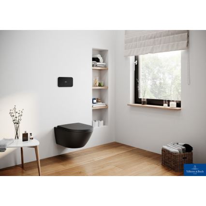 Villeroy & Boch 5614R0R7 - Wand-WC SUBWAY Keramik/schwarz