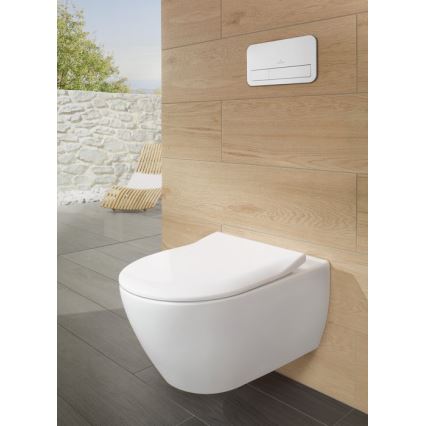 Villeroy & Boch 5614R201 - Wand-WC mit SoftClose-Sitz SUBWAY 2.0 Keramik/weiß