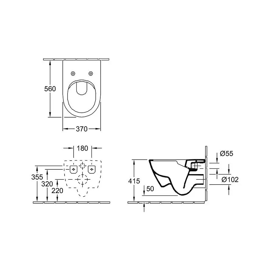 Villeroy & Boch 5614R2R1 - wandhängendes WC mit SoftClose-Sitz SUBWAY 2.0 Keramik/weiß