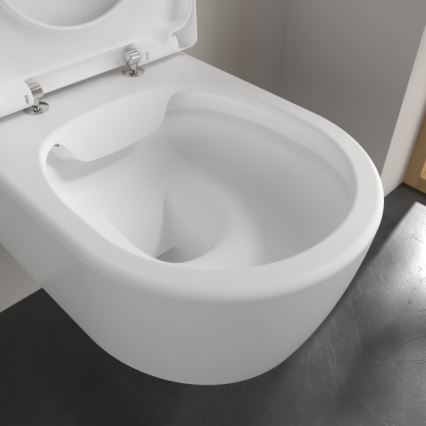 Villeroy & Boch 5656HRRW - Wandhängendes WC mit SoftClose-Sitz AVENTO Keramik/weiß