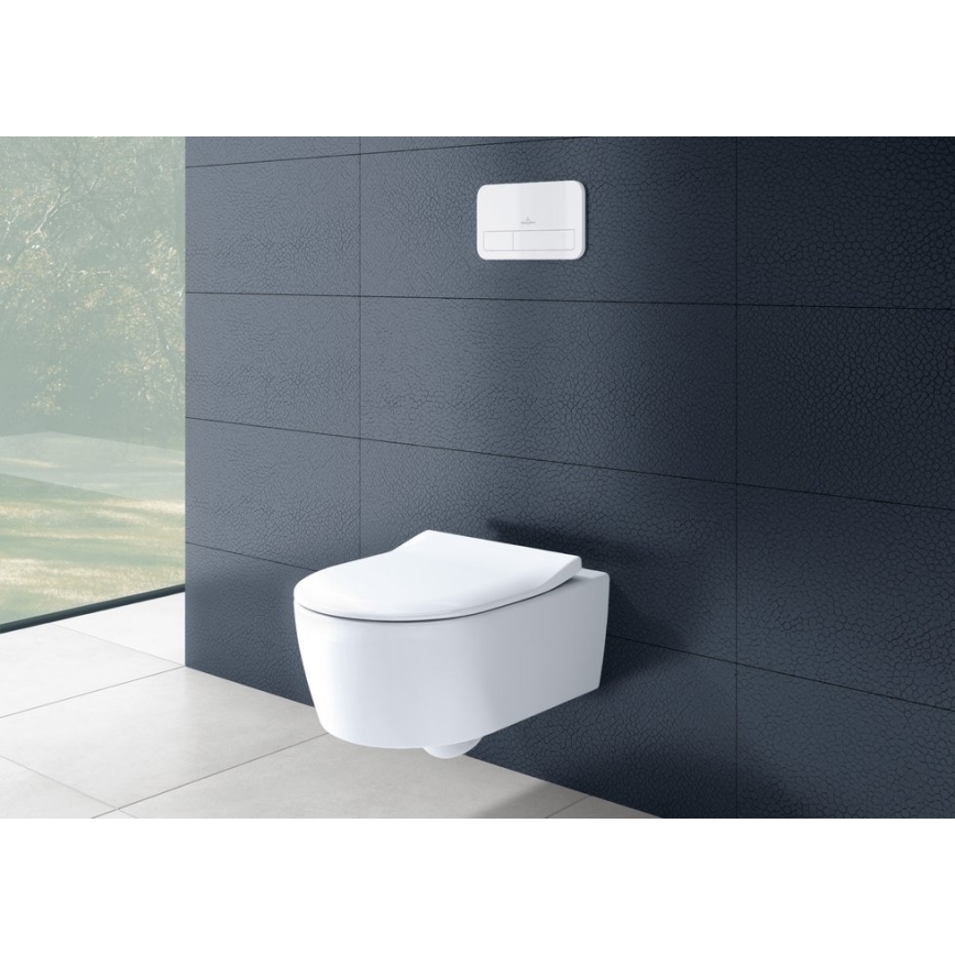 Villeroy & Boch 5656RS01 - Wand-WC mit AVENTO SoftClose-Sitz, Keramik/Weiß