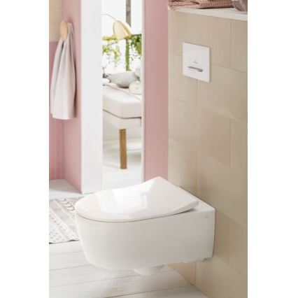 Villeroy & Boch 5656RS01 - Wand-WC mit AVENTO SoftClose-Sitz, Keramik/Weiß